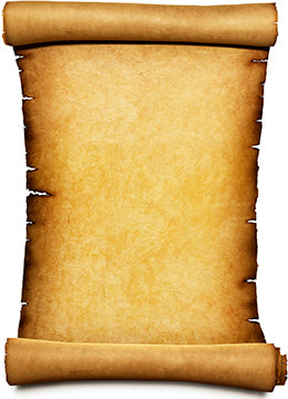 Blank Scroll Cardboard Cutout