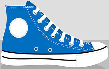 Blue Classic Chucks Cardboard Cutout