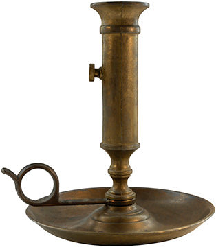 Old Bronze Candle Holder Cardboard Cutout