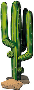 Cactus Illustrated Cardboard Cutout