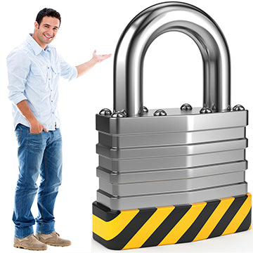 Padlock 2 Cardboard Cutout