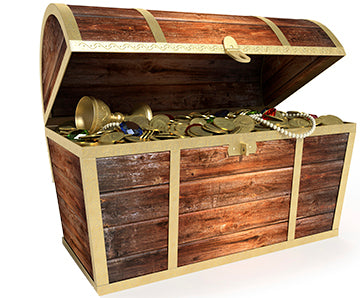 Treasure Chest Cardboard Cutout