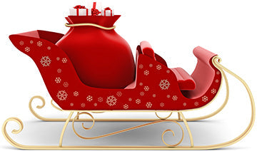 Santas Sleigh Cardboard Cutout