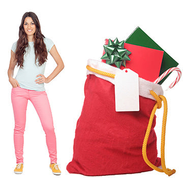 Santa Sack Cardboard Cutout