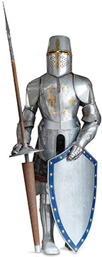 Suit of Armor With Shield Cardboard Cutout