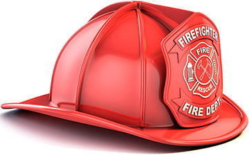 Fireman Helmet Cardboard Cutout