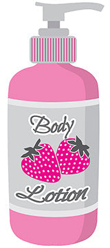 Womens Bathroom Body Lotion Cardboard Cutout