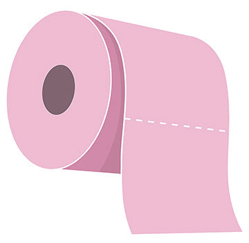 Pink Toilette Paper Cardboard Cutout