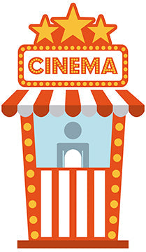 Cinema Booth Cardboard Cutout