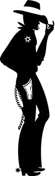 Cowboy Silhouette Cardboard Cutout