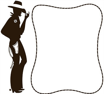 Cowboy Lasso Sign Cardboard Cutout