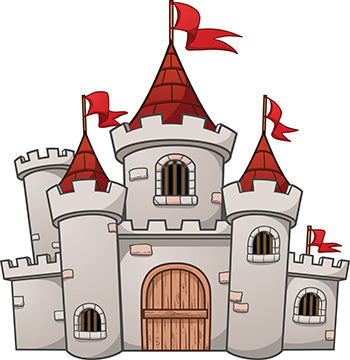 Cartoony Castle Cardboard Cutout