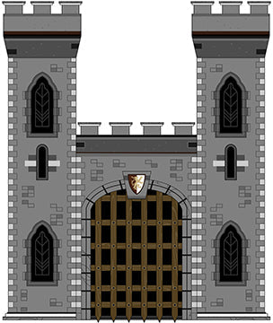 Medieval Style Castle Cardboard Cutout