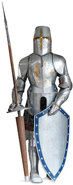 Suit Of Armor With Lance Cardboard Cutout