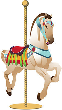 Carousel Horse Cardboard Cutout