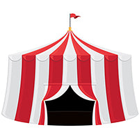 Circus Tent Cardboard Cutout