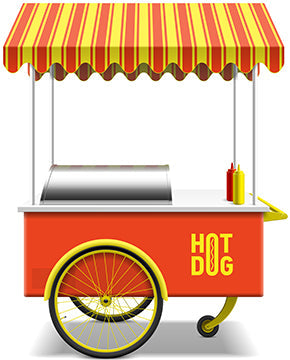 Hot Dog Stand Cardboard Cutout