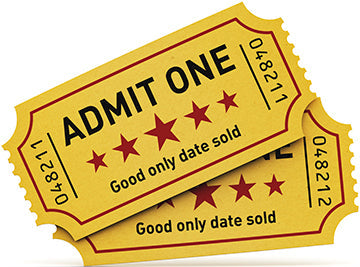 Tickets Cardboard Cutout