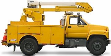 Bucket Truck Cardboard Cutout