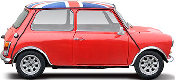 UK Mini Cooper Cardboard Cutout