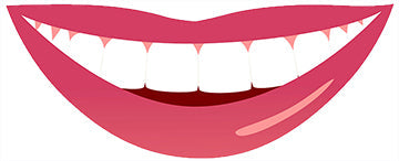 Smiling Mouth Cardboard Cutout