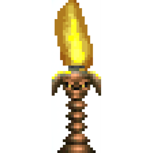 Video Game 16-bit Gothic Torch Candle Halloween Prop Cardboard Cutout