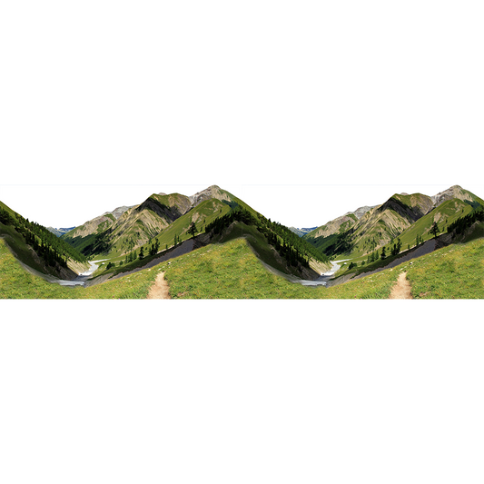 Swiss Alps Tree Line Seamless Tile 2 pack Cardboard Cutout