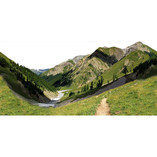 Swiss Alps Tree Line Seemless Tile Cardboard Cutout