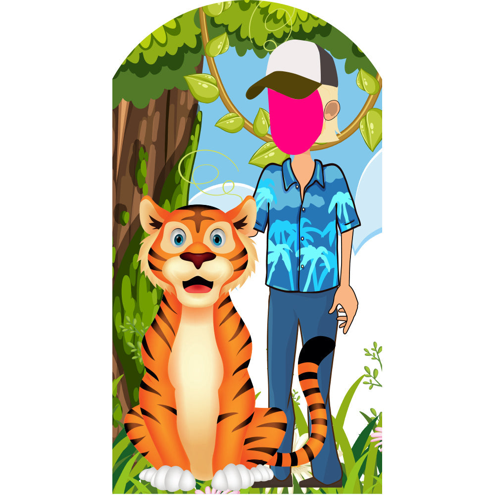 Tiger King Cartoon Stand-In Cardboard Cutout