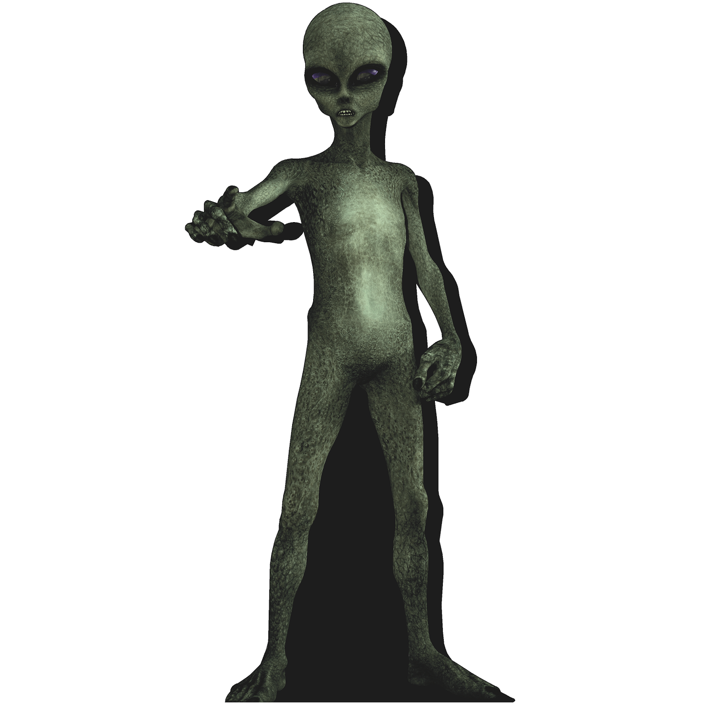 Ancient Alien Extraterrestrial Grey Realistic Cardboard Cutout