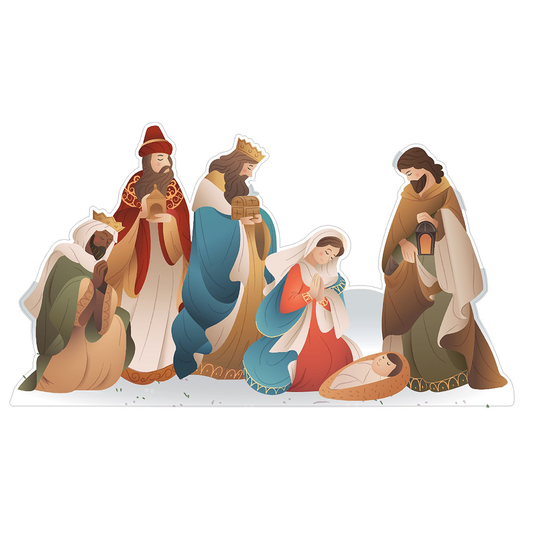 Nativity Scene Cardboard Cutout