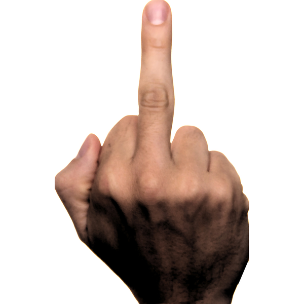 Giant Middle Finger 6ft Cardboard Cutout