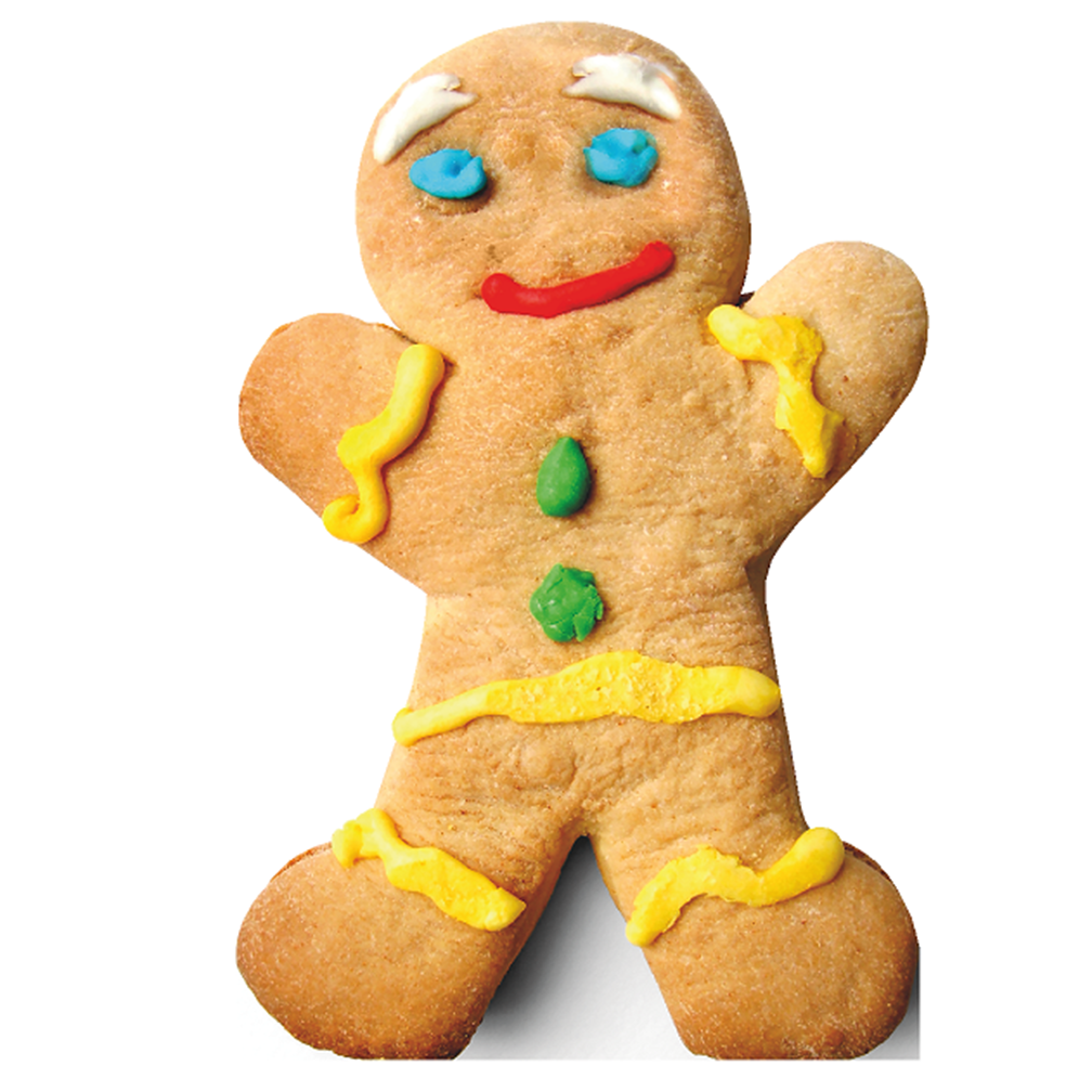 Gingerbread Man with Icing Cardboard Cutout