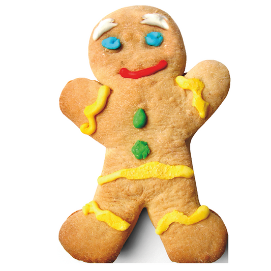 Gingerbread Man with Icing Cardboard Cutout
