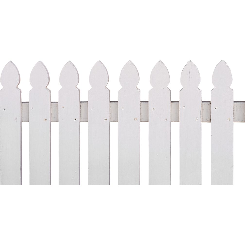 White Picket Fence Cardboard Cutout