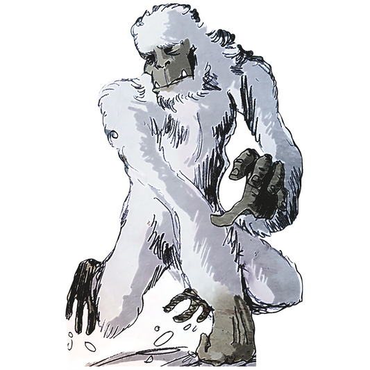 Yeti Abominable Snowman Cardboard Cutout