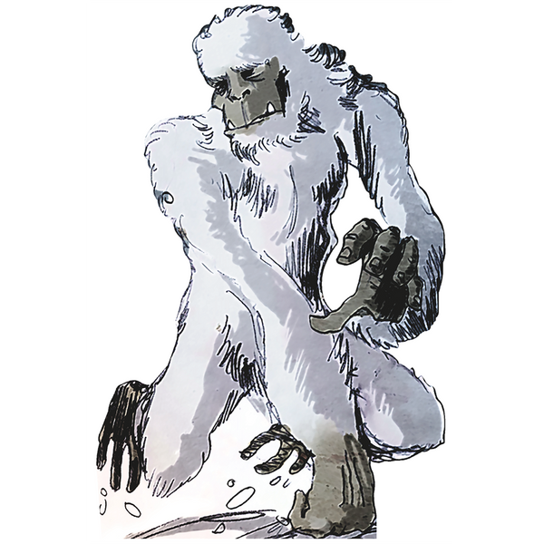 Yeti Abominable Snowman Cardboard Cutout