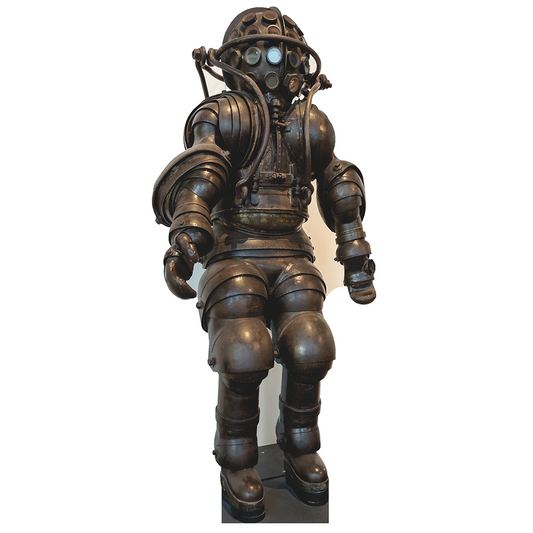 Scaphandre Carmagnolle 1800s Atmospheric Diving Suit Cardboard Cutout