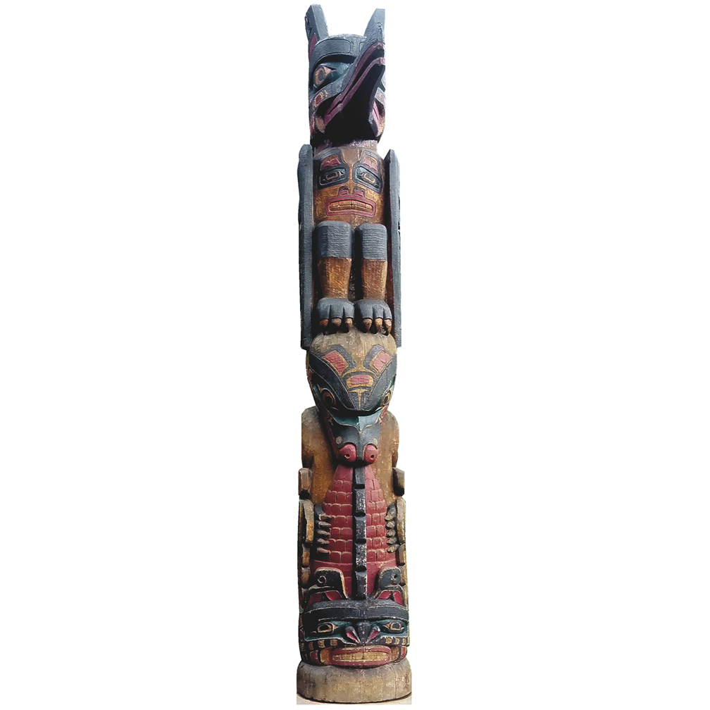 Kwakiutl Totem Pole Cardboard Cutout