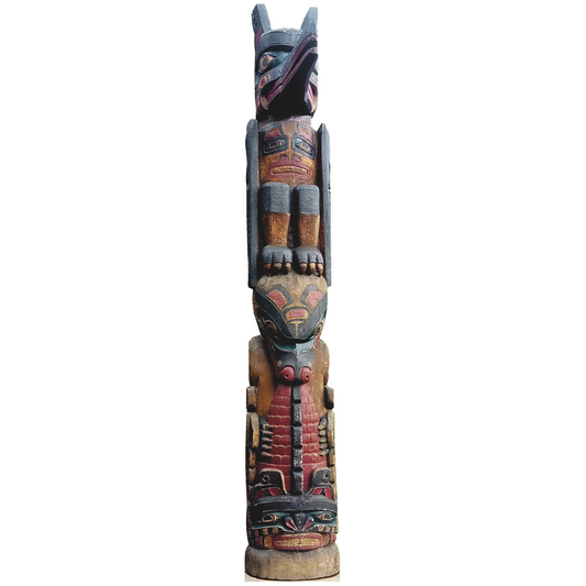 Kwakiutl Totem Pole Cardboard Cutout
