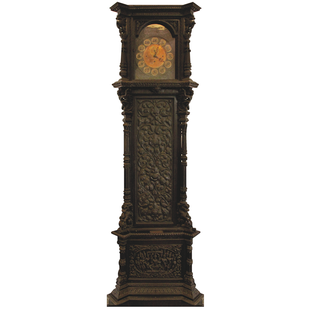 Longcase Clock Grandfather Clock Cardboard Cutout