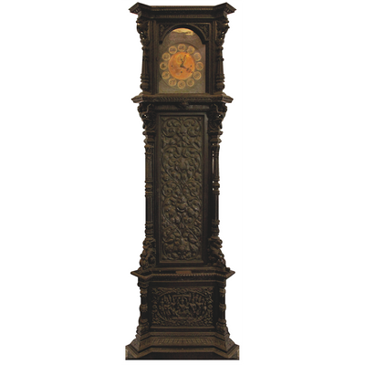 Longcase Clock Grandfather Clock Cardboard Cutout