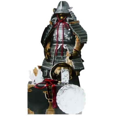Samurai Mannequin Armor Display Cardboard Cutout