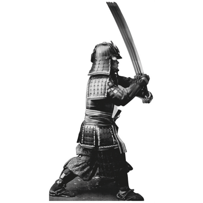 Samurai with Katana Cardboard Cutout