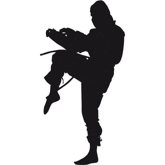 Ninja Silhouette Cardboard Cutout