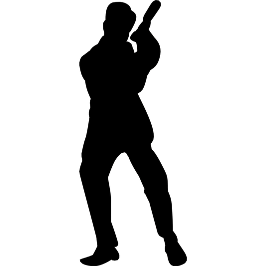 Male Secret Agent Silhouette Cardboard Cutout