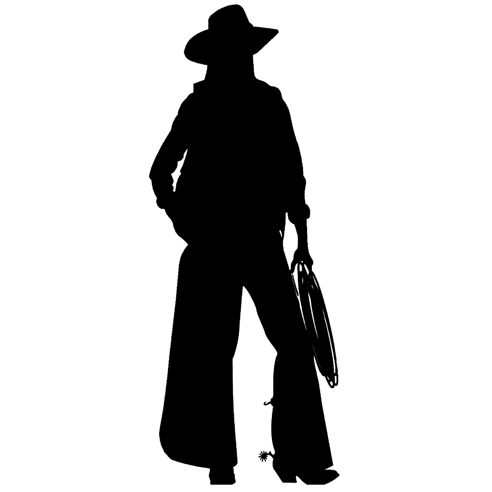 YellowStone - Cowboy Silhouette Cardboard Cutout