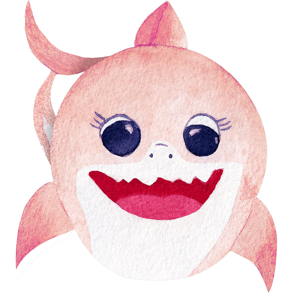 Pink Baby Shark Cardboard Cutout