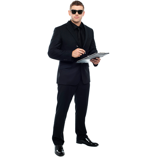 Club Bouncer Clipboard Party Cardboard Cutout