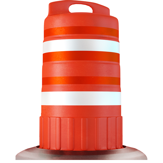 Construction Barrel Cardboard Cutout